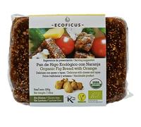 ECOFICUS Pan de higo BIO con naranja 200g I Sin Gluten I Vegano I Sin azúcares añadidos