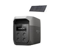 ECOFLOW DELTA 3 Max Estación de energía portátil 2 048 Wh con panel solar bifacial de 220 W, 2 salidas X-Boost de 400 W, entrada solar de 500 W, generador solar para casa, autocaravana, exterior