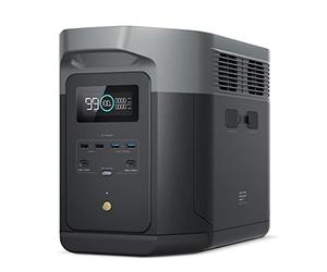 EcoFlow Estación de energía portátil DELTA 2 Max, 2048Wh, Batería LFP de 3000 ciclos de CA 80% de carga en 53mins, potencia de hasta 3100 W Generador solar silencioso para hogar/caravanas/acampada