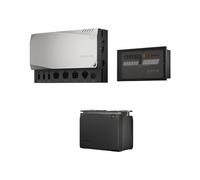 EcoFlow Power Prepared Kit | Adaptador Montado en Pared con Batería CC | Incluye 5 Piezas | Negro y Gris