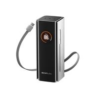 EcoFlow Powerbank 20000mAh 230W con Cable Integrado de 100W Batería Externa Carga Rapida de 120W MAX Cargador portátil 4 Puertos Laptop Power Bank para iPhone 17/16/15, MacBook, Samsung, iPad, dji
