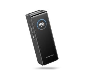 EcoFlow Powerbank 25000mAh 170W con Dos Puertos USB-C de 140W, Batería Externa Cargador Portátil 4 Puertos Laptop Power Bank para iPhone 17/16/15, MacBook, Samsung, iPad, Negro