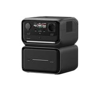 EcoFlow RIVER 3 Max Plus (RIVER 3 Plus y EB600) Estación de energía portátil - Batería LFP de 858 Wh, salida de 1200 W, <10 ms UPS, conexión inalámbrica, generador solar para camping y RV