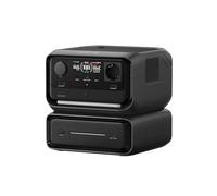 EcoFlow RIVER 3 Max (RIVER 3 Plus y EB300) Estación de energía portátil - Batería LFP de 572 Wh, salida de 1200 W, <10 ms UPS, conexión inalámbrica, generador solar para camping y RV