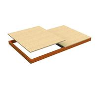 Ecoforte Estante adicional Chipboard (An x Pr x Al: 150 x 60 x 7,7 cm, Naranja)