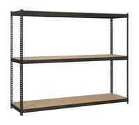 Ecoforte Estantería para cargas pesadas Chipboard (Al x An x Pr: 150 x 120 x 75 cm, Capacidad de carga por balda: 400 kg, Número de baldas: 3 ud.,...