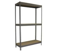 Ecoforte Estantería para cargas pesadas Chipboard (Al x An x Pr: 200 x 150 x 60 cm, Capacidad de carga por balda: 400 kg, Número de baldas: 3 ud.,...