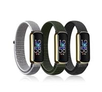 Ecogbd Correa de Nylon de Recambio Compatible con Fitbit Luxe, Correas deporte ajustables, tejido suave, transpirable, elástico bucle, mujer hombre