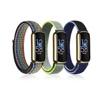 Ecogbd Correa de Nylon de Recambio Compatible con Fitbit Luxe, Correas deporte ajustables, tejido suave, transpirable, elástico bucle, mujer hombre
