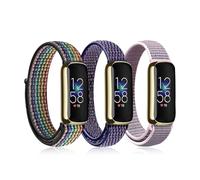 Ecogbd Correa de Nylon de Recambio Compatible con Fitbit Luxe, Correas deporte ajustables, tejido suave, transpirable, elástico bucle, mujer hombre