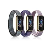 Ecogbd Correa de Nylon de Recambio Compatible con Fitbit Luxe, Correas deporte ajustables, tejido suave, transpirable, elástico bucle, mujer hombre