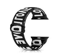 Ecogbd Correa de repuesto elástica compatible con Apple Watch de 38 mm, 40 mm, 42 mm, 44 mm, correa de algodón de tela suave compatible con iWatch Series 6, 5, 4, Series 3, 2, 1,SE(42 mm/44 mm, Love)