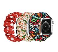 Ecogbd Correa de repuesto elástica compatible con Apple Watch de 38mm 40mm 41mm 42mm 44mm 45mm 46mm 49mm, correa de nylon suave compatible con iWatch Series 10 9 8 7 6 5 4 3 2 1 SE, para mujeres