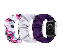 Ecogbd Correa de repuesto elástica compatible con Apple Watch de 38mm 40mm 41mm 42mm 44mm 45mm 46mm 49mm, correa de nylon suave compatible con iWatch Series 10 9 8 7 6 5 4 3 2 1 SE, para mujeres