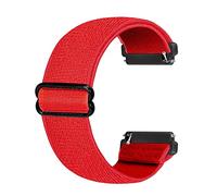 Ecogbd Correa de repuesto elástica compatible con correa Fitbit Versa/correa Fitbit Versa Lite/correa Fitbit Versa 2, correas de nailon de tela suave para mujeres y hombres (rojo)