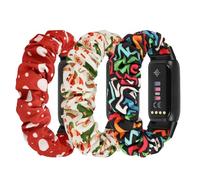 Ecogbd Correa de repuesto elástica compatible con Fitbit Luxe, pulsera ajustable de nylon suave para mujeres