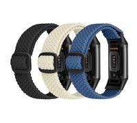 Ecogbd Correa de repuesto elástica de nylon compatible con Fitbit Charge 5, pulsera deportiva transpirable ajustable de tejido suave para mujeres hombres