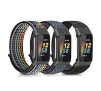 Ecogbd Correa nylon compatible Charge 5, Correas deporte ajustables, tejido suave, correa bucle transpirable, pulsera reloj mujer hombre