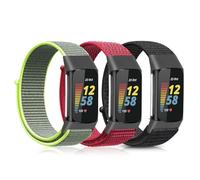 Ecogbd Correa nylon compatible Charge 5, Correas deporte ajustables, tejido suave, correa bucle transpirable, pulsera reloj mujer hombre