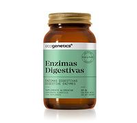 ECOGENETICS - Enzimas Digestivas 90 Cápsulas| Pastillas Digestivas| Ayudan a la Correcta Digestión de Grasas, Carbohidratos, Proteínas y Lactosa | Complementos Alimenticios de Origen No Animal