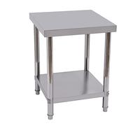 Ecoggeder Arbeitstisch Edelstahl 60 X 60 X 80 Cm, Edelstahl Arbeitstisch Edelstahltisch, Professioneller Arbeitstisch Mit Arbeitsplatte Aus Edelstahl, Küchentisch Mit Höhenverstellbarer Ablage