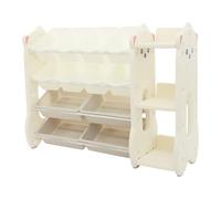 Ecoggeder Estantería para niños con 12 cestas, estantería para juguetes, 115 x 36 x 85 cm, organizador de juguetes para habitación infantil, estantería para juguetes infantiles, para salón, estudio