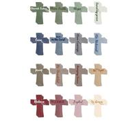 EcoGleam 16 marcadores magnéticos de cruz para mujer, versículos religiosos de la Biblia (C)