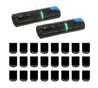 EcoGleam 24 bolsas de aseo biodegradables portátiles con cordón para camping, viajes, emergencias