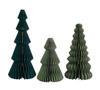 EcoGleam 3 unidades de papel de panal para decoración del hogar, fiesta de Año Nuevo (verde)