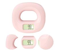 EcoGleam Anillo de agarre contable, dispositivo de entrenamiento de fuerza de mano, comprobador de agarre de silicona (morado)