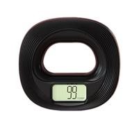 EcoGleam Anillo de agarre contable, dispositivo de entrenamiento de fuerza manual, comprobador de agarre de silicona (negro)