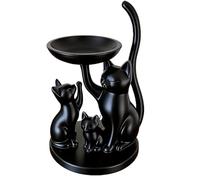 EcoGleam Bandeja para joyas de gatos con forma de familia para anillos, pulseras, pendientes, bandeja de joyas, soporte decorativo impreso en 3D, regalo para mujeres, esposa, cumpleaños o aniversario