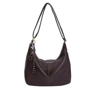 EcoGleam Bolso bandolera de piel sintética para mujer y niña, color liso, estilo retro, para trabajo, compras, viajes, oficina, uso diario, café, 12.6x3.94x7.87Zoll