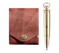 EcoGleam Cartera con ranura para bolígrafo integrada, cartera minimalista (cartera y bolígrafo)