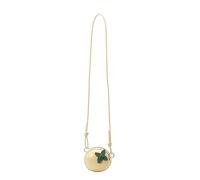 EcoGleam Cartera de mujer de piel sintética con frutas creativas, lindo bolsillo redondo para monedas, elegante bolso bandolera, viajes al aire libre, bolso de hombro con fecha, amarillo, 110*100*40