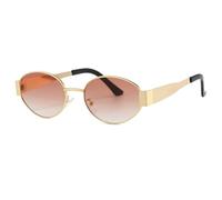 EcoGleam Gafas de sol retro resistentes a las tendencias, lentes de marco grandes y ligeras para viajes de compras, rojo