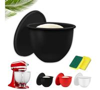 EcoGleam Juego de cuencos de silicona, accesorios para batidora Mixaid, insertos de silicona para batidora KitchenAid 5 Qt con cabezal inclinable, tazones de repuesto antiadherentes, fáciles de