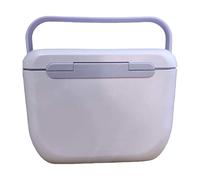 EcoGleam Nevera portátil de pesca de 6 litros con tapa, recipiente para almacenamiento de hielo, conservación del calor, cubo de hielo portátil para vino, cerveza, fiestas al aire libre