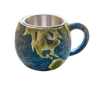 EcoGleam Solar System Planet - Tazas con asa inspirada en el planeta para café, té (tierra)