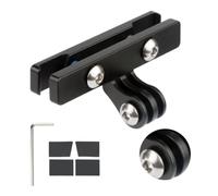 EcoGleam Soporte de riel para asiento de bicicleta con soporte de extensión, adaptador de conversión de lámpara de sillín