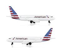 EcoGrowth Avión Americano - Modelo de Colección y Regalo - Escala 1:4667 - Blanco - Adulto, Unisex