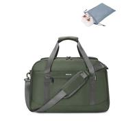 ECOHUB 27L Bolsa de Viaje, Bolsa Deporte Mujer con Bolsa para Zapatos, Equipaje de Mano con Compartimento para Portátil de 14'', Resistente Al Agua Bolsa Gimnasio con Bolsillo Mojado (Verde)