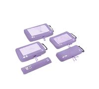 ECOHUB 5 Sets Compresión Organizador Maleta Packing Cubes For Travel Essentials Bolsas Organizadoras Ropa Viaje Avion Viajes Accesorios(Morado)