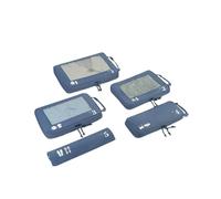 ECOHUB 5 Sets Compresión Organizador Maleta Packing Cubes For Travel Essentials Bolsas Organizadoras Ropa Viaje Avion Viajes Accesorios(Azul puro)