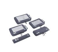 ECOHUB 5 Sets Compresión Organizador Maleta Packing Cubes For Travel Essentials Bolsas Organizadoras Ropa Viaje Avion Viajes Accesorios(Gris)