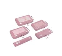 ECOHUB 5 Sets Compresión Organizador Maleta Packing Cubes For Travel Essentials Bolsas Organizadoras Ropa Viaje Avion Viajes Accesorios(Rosa)