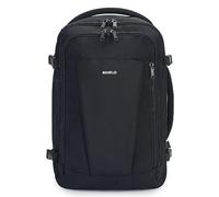 ECOHUB - Bolsa de cabina para compañía aérea de bajo coste de 40 x 20 x 25 cm para equipaje de mano, Black, 40x20x25cm
