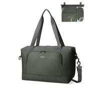ECOHUB Bolsa de Viaje 40x30x20, Tamaño Aprobado para Ryanair Vueling Wizzair, Equipaje de Mano Impermeable, Mujer Bolsos Plegable con Húmedo Extraíble, Bolsa Maternidad Hospital 24L (Verde)