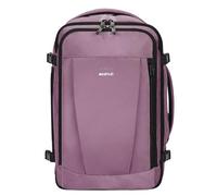 ECOHUB Mochila de Viaje Cabina Avion 40x20x25 Ryanair Con 13 Compartimentos Para Mujer y Hombre, Maleta Debajo del Asiento, Equipaje de Mano 40x30x20 20L, Recicladas, Patentado, Rosa