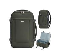 ECOHUB Mochila Viaje Cabina Avion 45x36x20, para Ryanair 30L Mochila Maleta, Mochilas Bolsa de Viaje con Compartimento para Portátil 3D, Anti-robo Equipaje de Mano Hombre Mujer (Verde)
